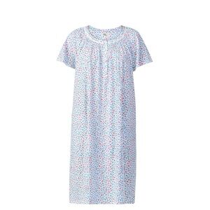 Aria Womens Size Large multicolor floral Lace accent Nightgown NWT
